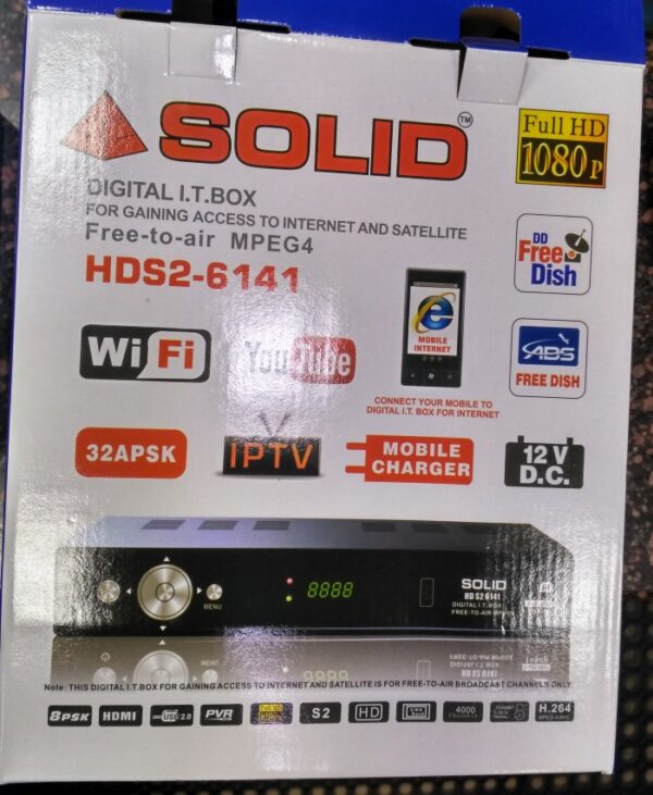 SOLID HDS2-6141- DVB-S2 / MPEG-4 Full HD Set Top Box